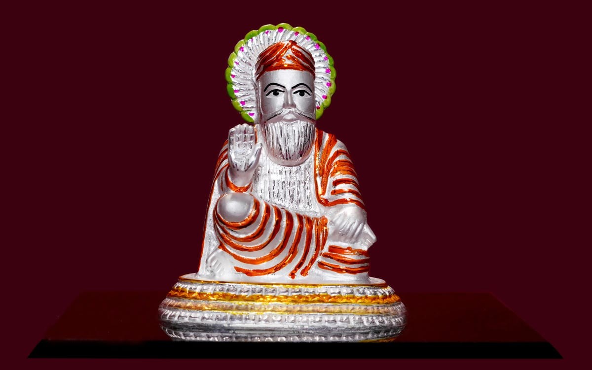Gurunanak & Saraswati silver idols
