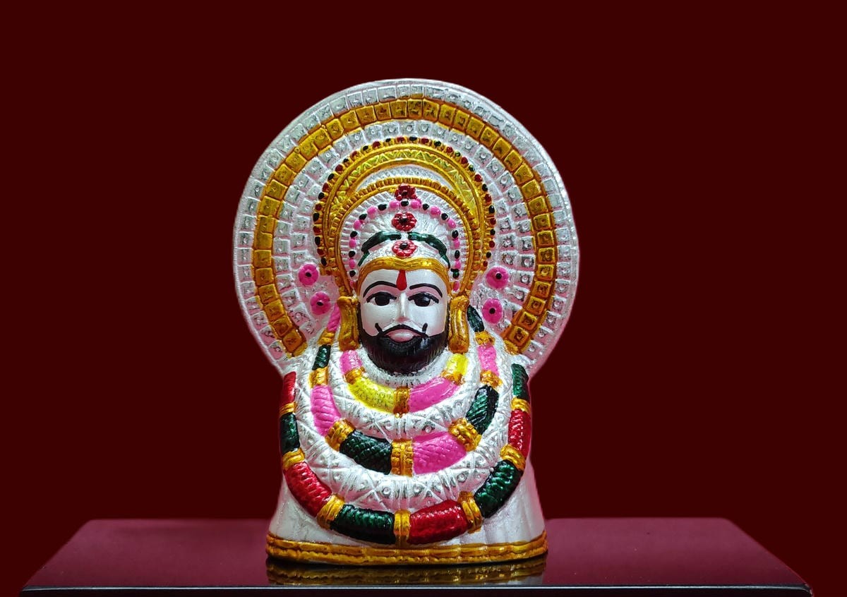 Khatu Shyam Ji silver idols