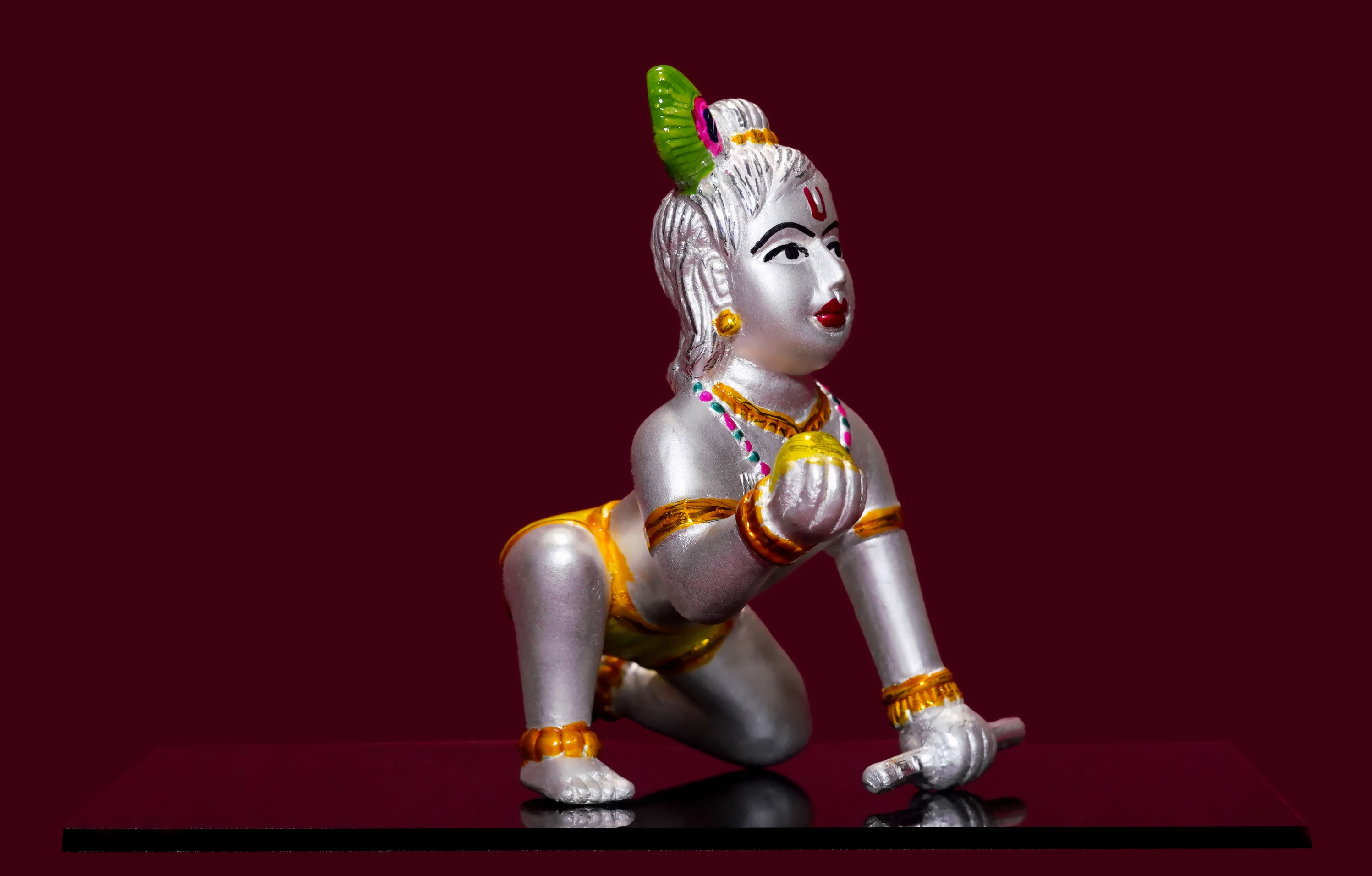 Laddo Gopal Ji silver idols