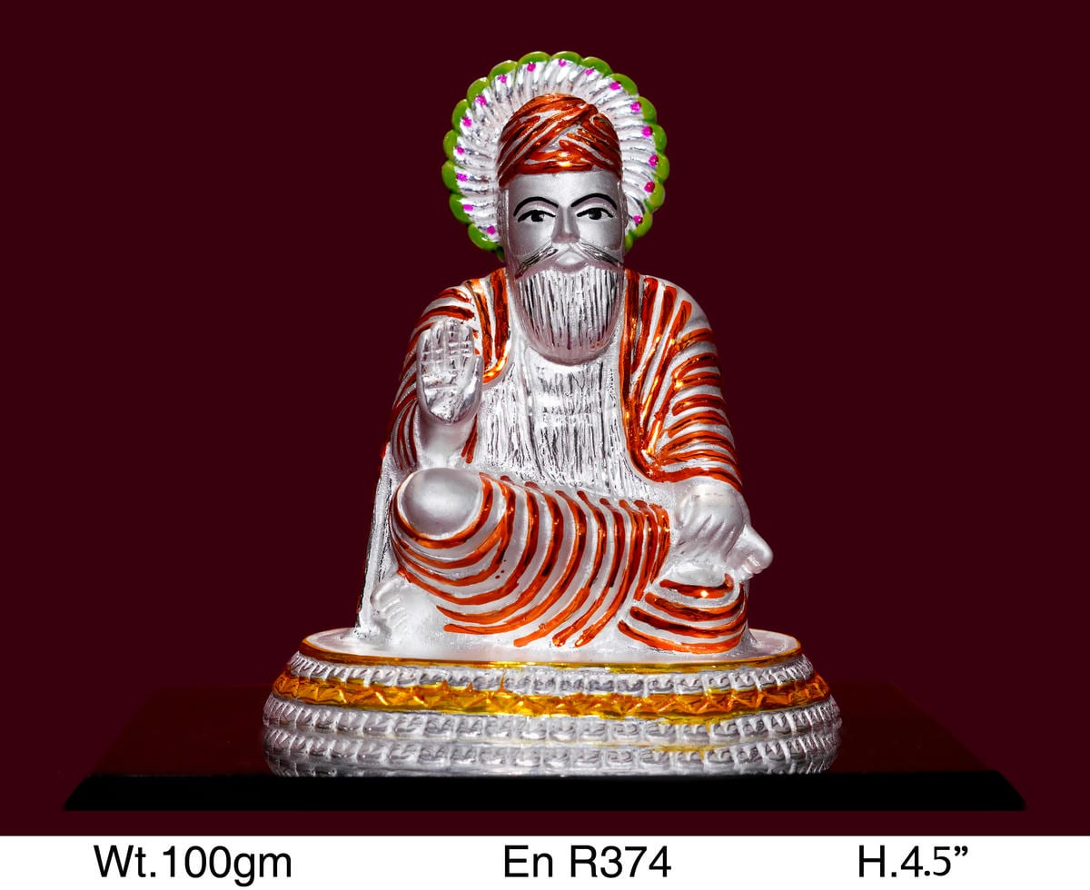 Gurunanak Ji & Saraswati Ji — Enamel