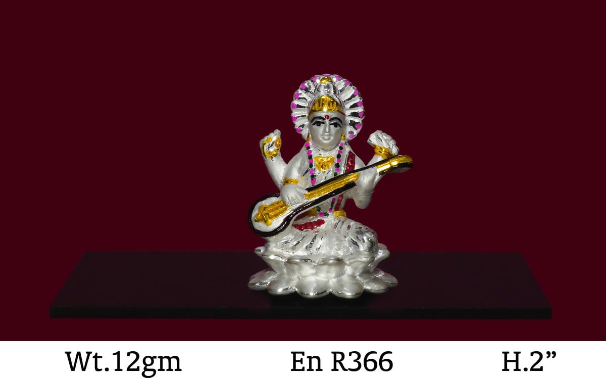 Gurunanak Ji & Saraswati Ji — Enamel