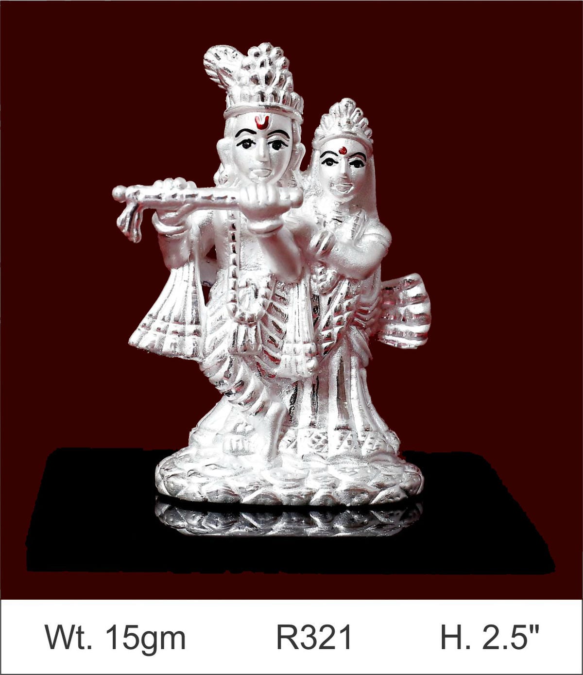 Radha Krishna — Plain finish